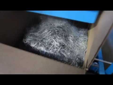 Filling Boxes with Chopped Metal Fibers