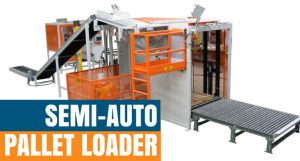 semi automatic pallet loader for valve bags and open mouth bags
