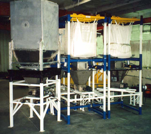 bulk bag handling equipment for chlorine additive system