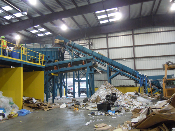 C&D Recycling System Infeed Conveyor