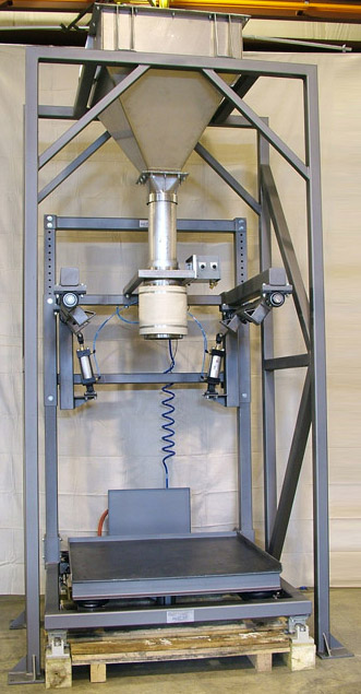 Bulk Bag Filling with Vibrating Table and Scale