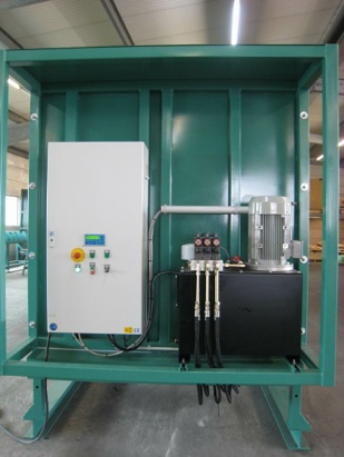 PLC controls for metering bin and storage system