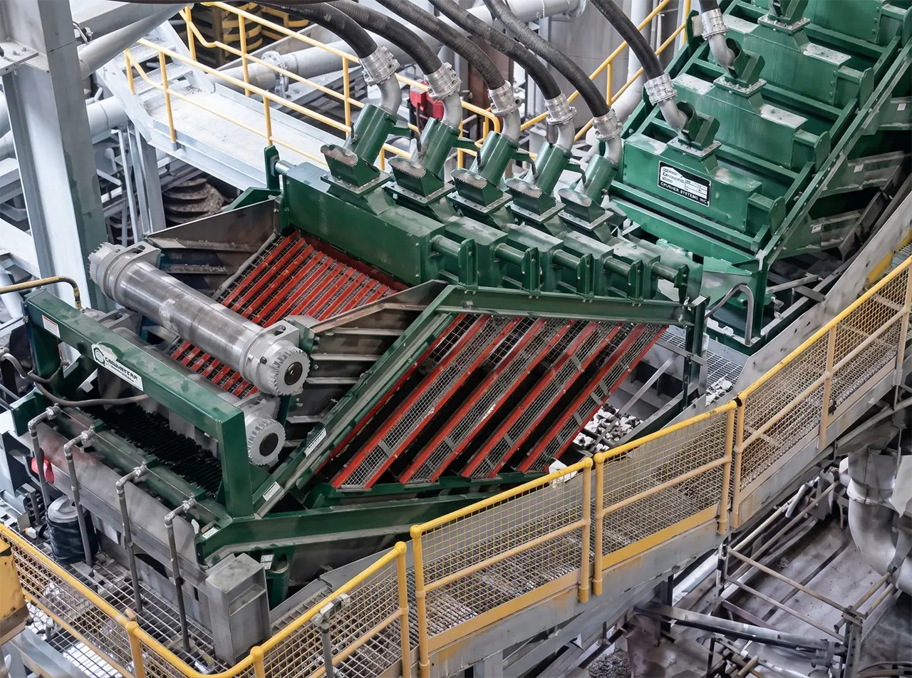 5 Deck Derrick Stack Sizer at Mineral Processing Plant