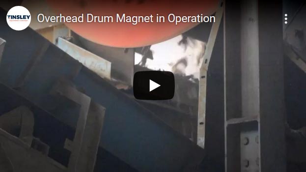 magnetic drum for recycling system