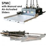 suspended permanent magnet - manual cleaning with air powered swiper bar