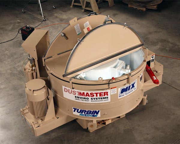 turbin dust and powder mixers for waste dust disposal