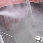 Dry Fog™ dust suppression system in use on ship loader