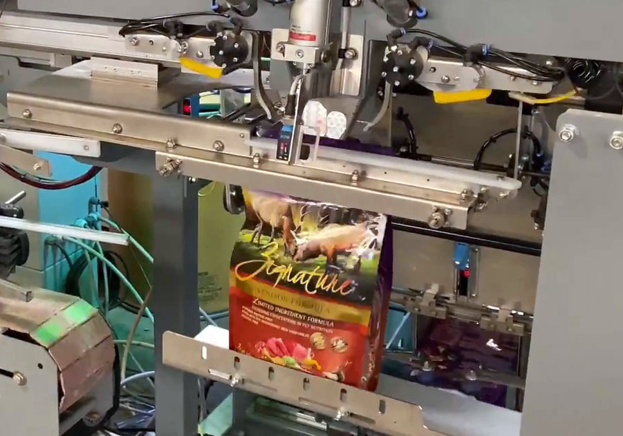 automated bagging machine for stand up pouches or doypacks