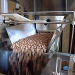 pinto beans feeder to weigh hopper in packaging machine