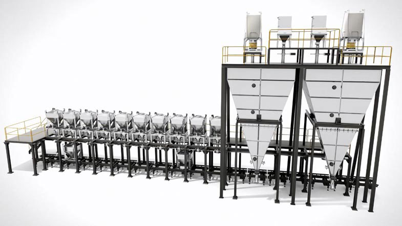 complete formulation and powder mixing system using stainless steel ibc containers