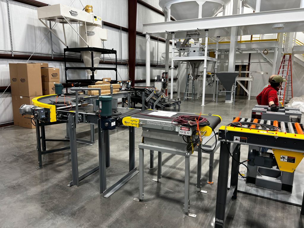 automated rice bagging system layout