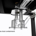 ibc discharge system with dust collector