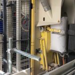 automatic valve bag placer for a single valve bag filling machine spout