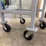 casters for small bag filling machine