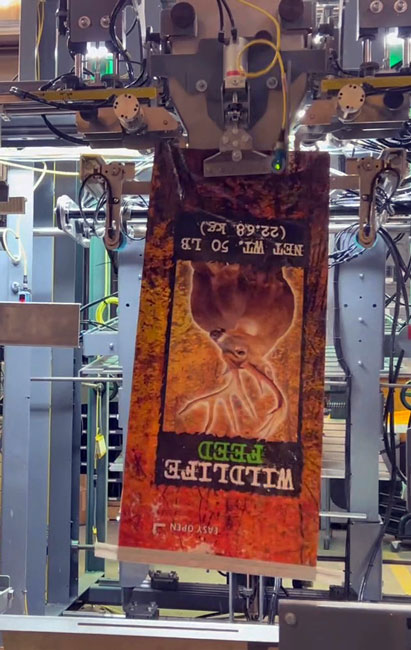 open mouth bag placer - deer feed