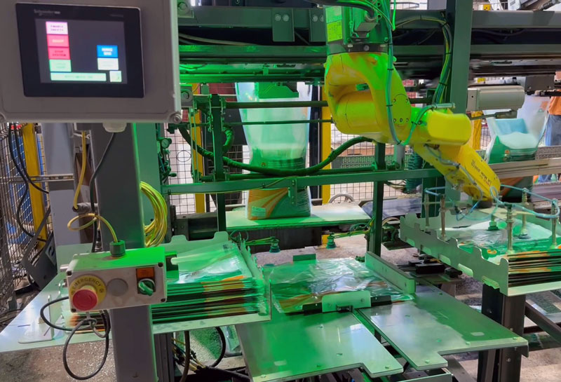 robotic open top bag placer