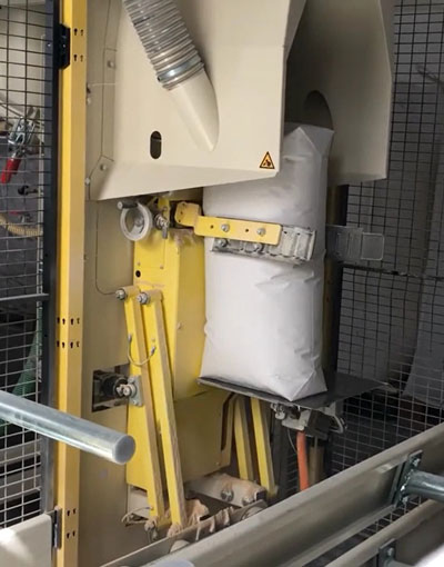 valve bag placer - chemical powder