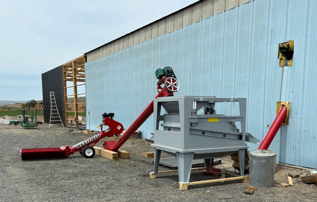 View of Outdoor Conveying and Grain Cleaning Equipment