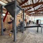 50 cubic foot hopper bin over digital gross weigh bagging scale