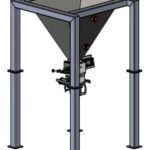drawing of 37 or 50 cubic foot hopper and gross weigh bagging scale