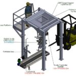 drawing of probox seedbox stand with hopper and scale support