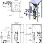 drawings of 25 cubic foot supply hopper with gross weigh bagging scale attached