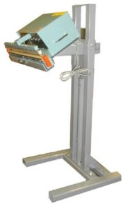 impulse heat sealer to close compatible polyethylene or polypropylene bags